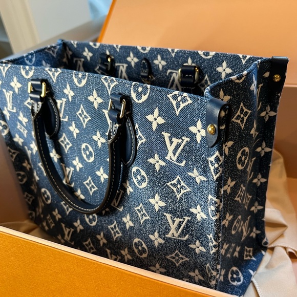 Sold ❌ New▪️Louis Vuitton Denim Onthego MM - Picture 6 of 15